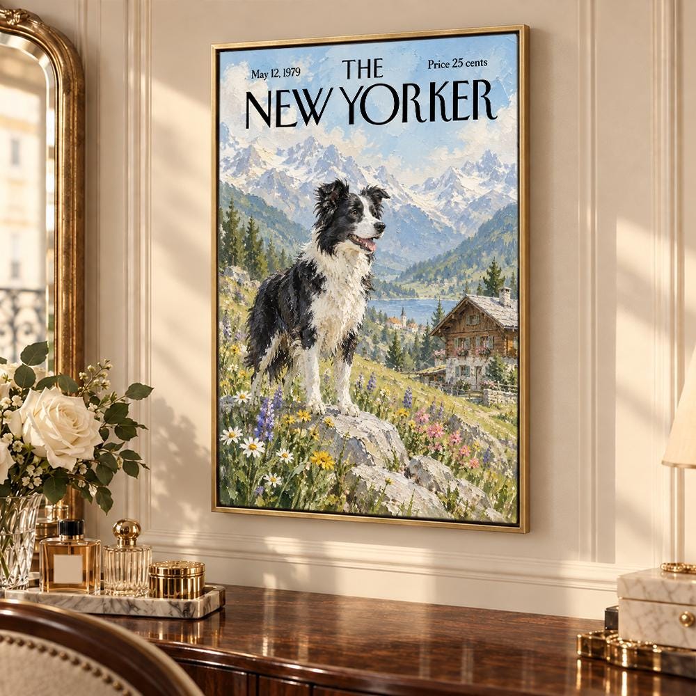 The New Yorker Framed - Etsy