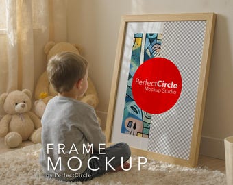 Kinder Kinderzimmer ISO Ratio Poster Rahmen Mockup