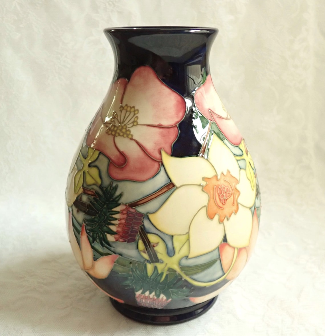 Moorcroft Queen Elizabeth ER Golden Jubilee Vase Emma Bossons Etsy