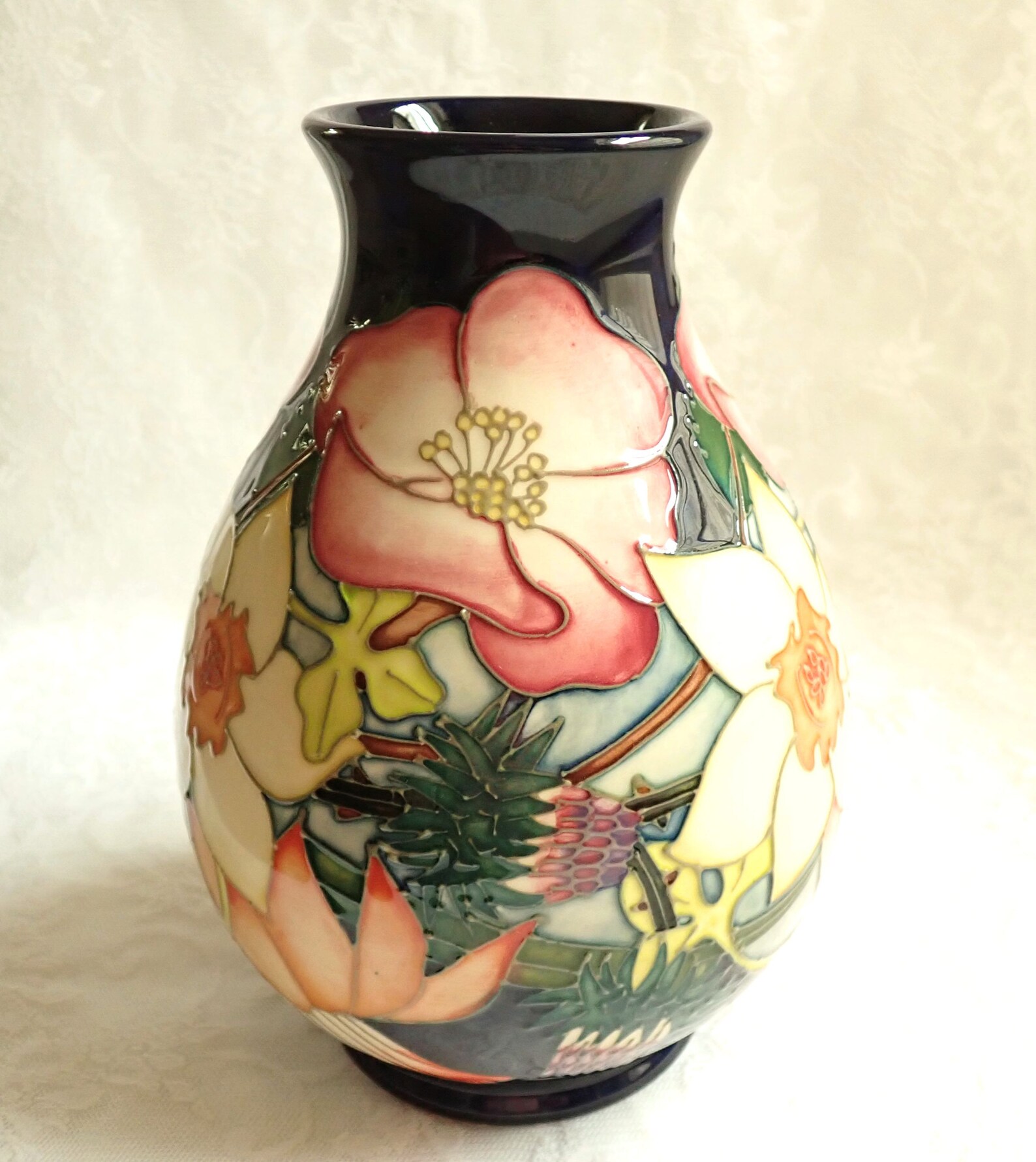 Moorcroft Queen Elizabeth ER Golden Jubilee Vase Emma Bossons Etsy