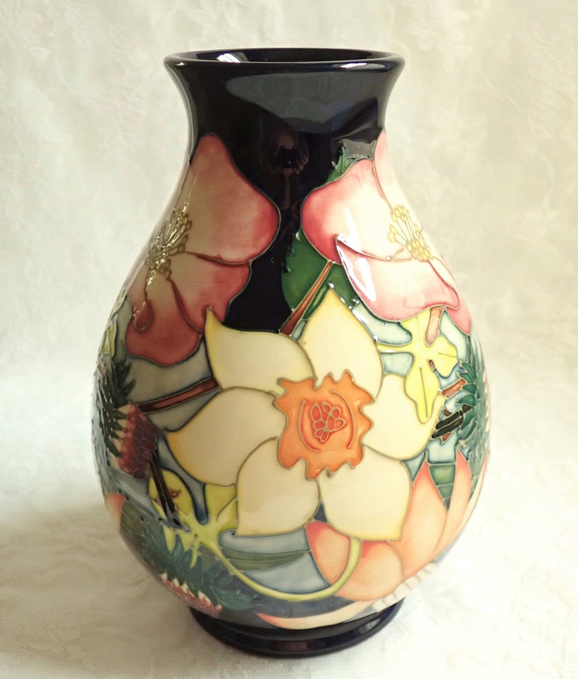 Moorcroft Queen Elizabeth ER Golden Jubilee Vase Emma Bossons Etsy