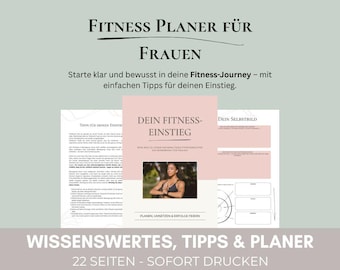Fitness Workbook for Women | Goal Setting & Reflection (PDF)