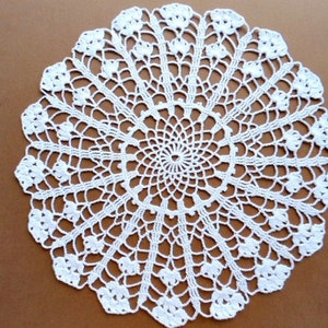 White crochet doily