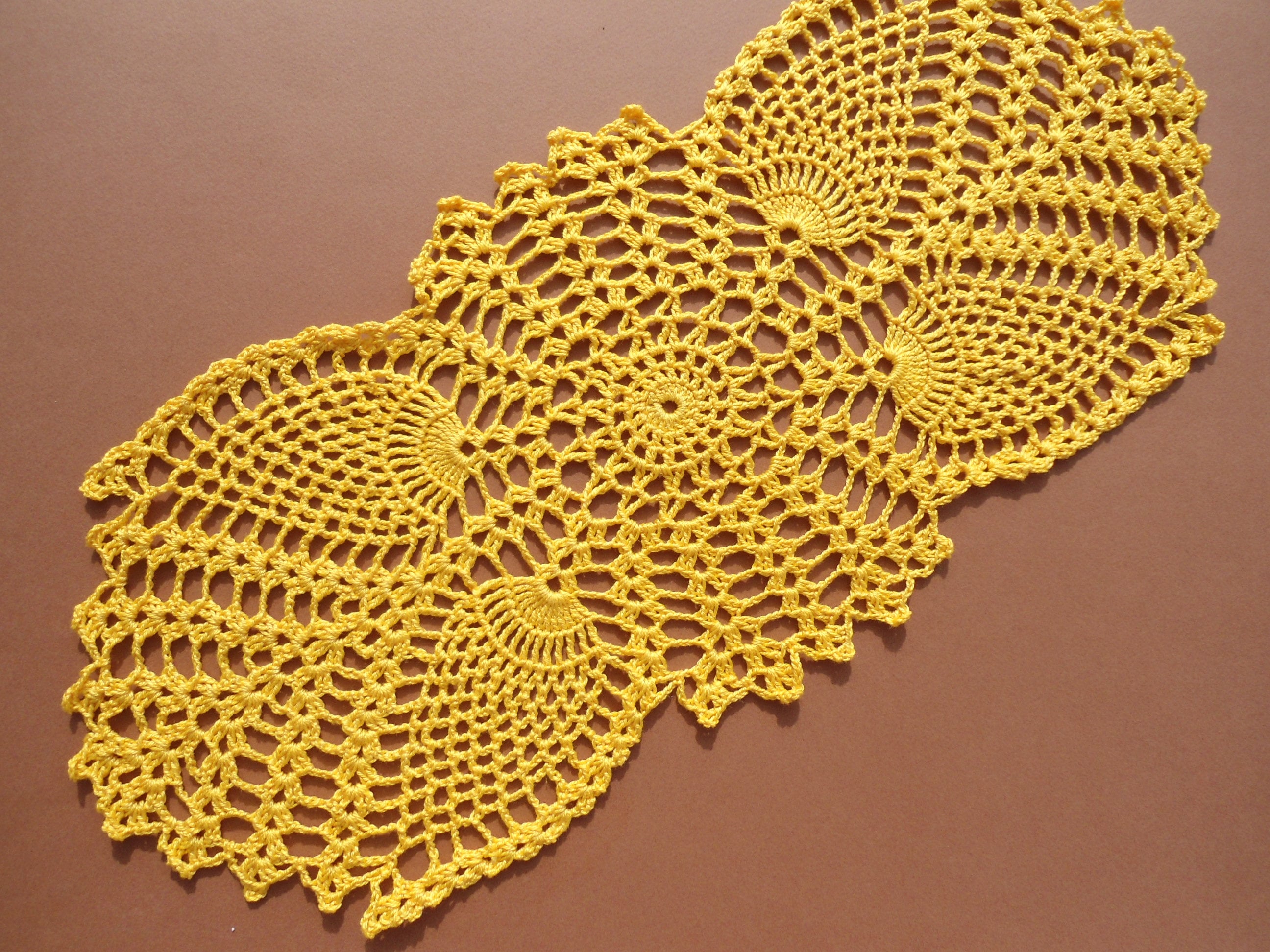 Crochet Yellow Doillie