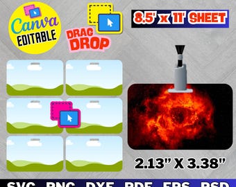 Canva Bearbeitbare ID-Abzeichen-Vorlage, Namensschild für VIP-Personal (Digitaler Download)