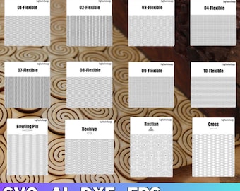 Flexible Living Hinge Laser Cut Files (svg, ai, dxf, eps) (Digital Download)