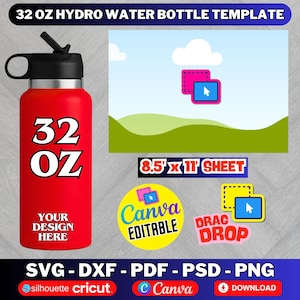 32 Oz Water Bottle Sublimation Wrap - Etsy