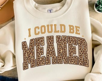 Podría ser más malvado, leopardo PNG, humor atrevido PNG, sarcasmo PNG, cita divertida PNG, sarcasmo PNG, camiseta moderna para mujer, sublimación DTF
