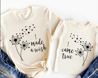 Matching Mom Daughter SVG PNG: I Made A Wish, Mother's Day (Digital Download)
