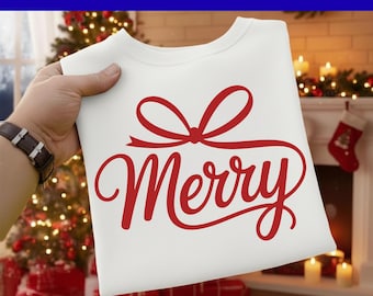 Merry Christmas Bow Svg, Christmas Coquette Bow Svg, Christmas Svg, Merry Christmas Svg, Christmas Shirt Svg,Winter Svg,Trendy Christmas Svg