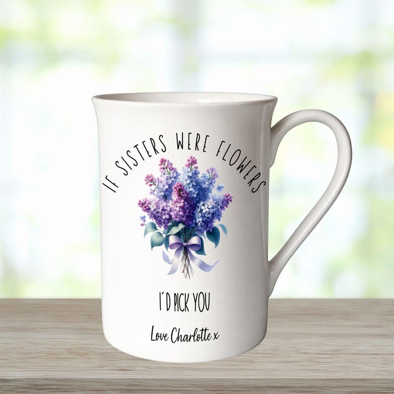 Personalised Floral Bone China Mug, Custom Grandma Nan Nanny Gift Design 8