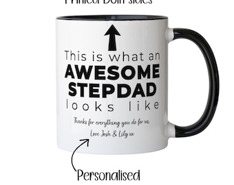 Personalised Stepdad Father’s Day Funny Mug Birthday Present Christmas gift - Bonus Dad Step-dad Cup