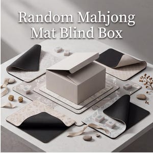 Mystery Mahjong Mat Blind Box, Random Surprise Design