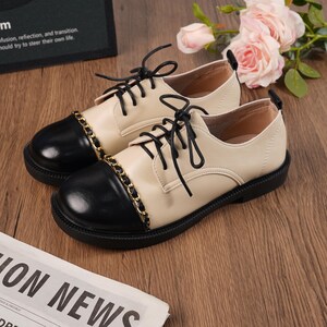 Bally Two-Tone Black and Cream Oxfords Bally - shoes - - Gem main image 3
