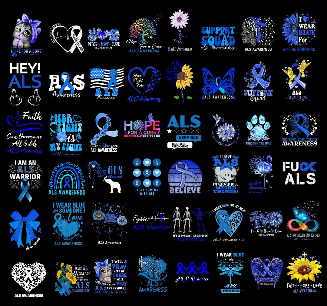 Designs ALS Awareness Png Bundle, ALS Png Bundle, Amyotrophic Lateral ...