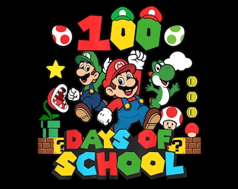 Level 100 Days Of School Complete Gamer Video Games Boys Png, Happy 100th Days Of School Png, 100 Days Video Game Png, Instant Download