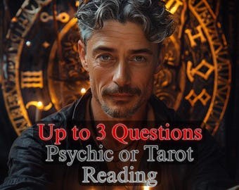 Up to 3 Questions Psychic or Tarot Reading • Same-Hour Channeled Message • Deep Love, Life Path & Energy Insight
