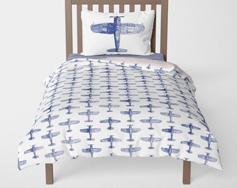 Airplane Bedding Twin Etsy