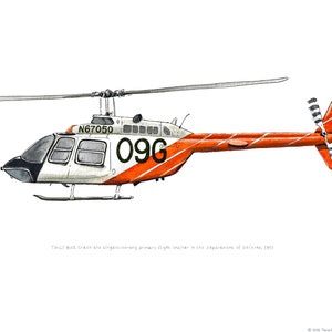 TH-67 Creek, us army aviation training helicopter watercolor print, 8x10&quot;