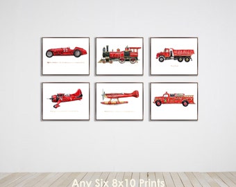 Collection of Six 8x10 vintage Transportation prints of your choice