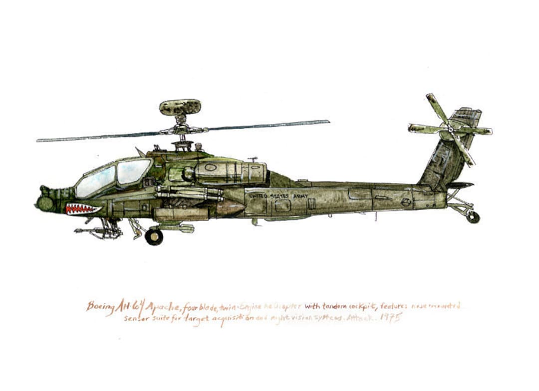 AH-64 アパッチ　ボディ　（５００サイズ用) FL500 V2 FLISHRC Roban AH-64 アパッチ グリーン 500 サイズ