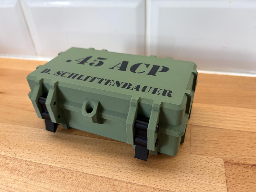 Ammunition Cartridge Reloading Ammo Box Caliber .45 ACP for 50 Rounds ...