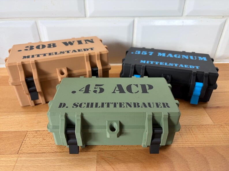 Ammunition Cartridge Reloading Ammo Box Caliber .45 ACP for 50 Rounds ...