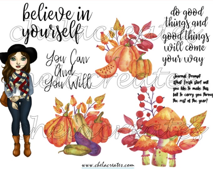 Fall Do Good Things Printable with Journal Prompt