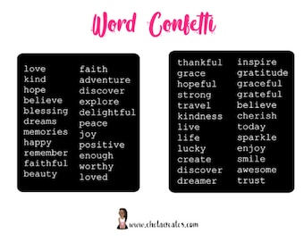 Word Confetti