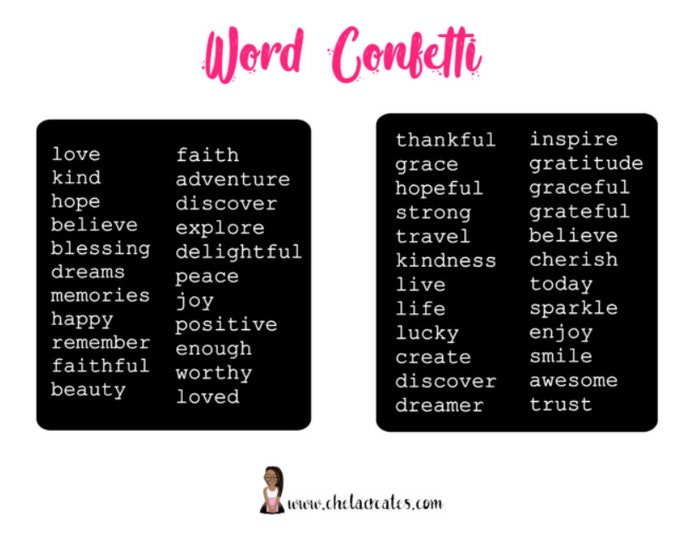 Word Confetti