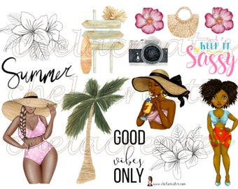 Summer...Keep It Sassy Printable Sticker Page