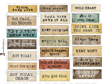 Mix Media Words Printable PDF