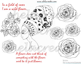 In a field of Flowers Printable