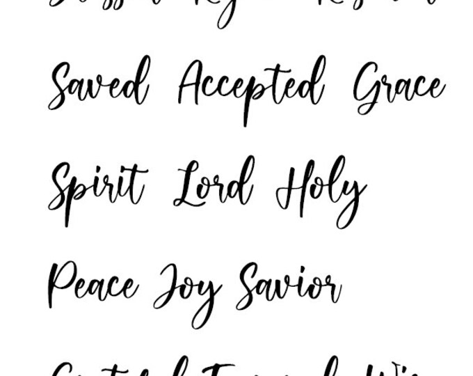 Faithful Vision Words....Printable