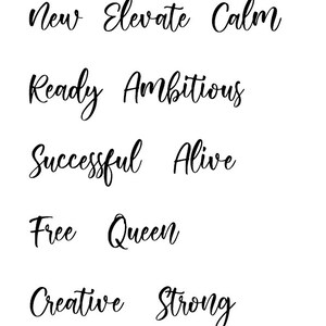 Vision Words PRINTABLE ....VISION BOARD