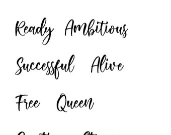 Vision Words PRINTABLE ....VISION BOARD