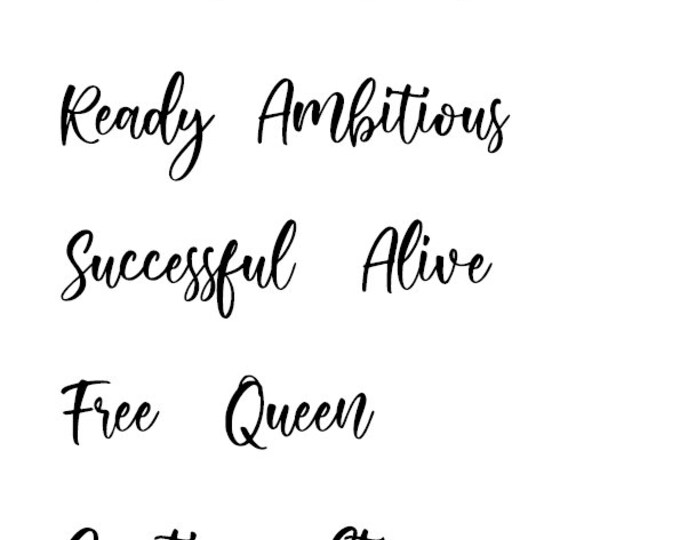 Vision Words PRINTABLE ....VISION BOARD