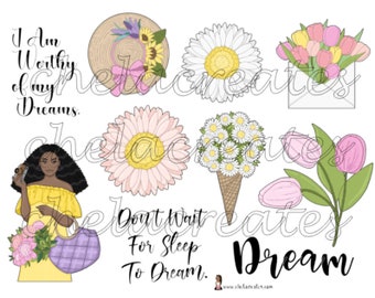 Dream of  Spring Kit...7 page of Printables