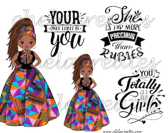 Kente Doll More Precious than Rubies Printable