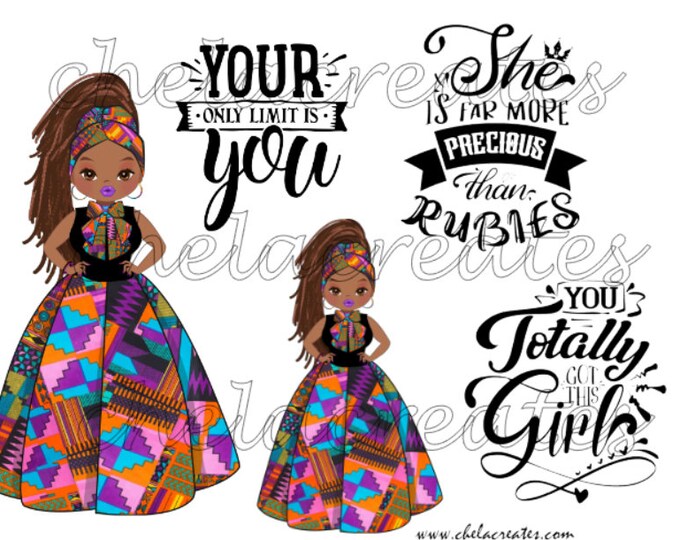 Kente Doll More Precious than Rubies Printable