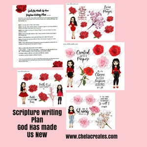 God has Made Us New ....Single Diva Scripture Writing Plan #2 LIGHT SKIN