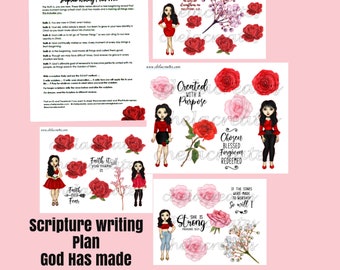 God has Made Us New ....Single Diva Scripture Writing Plan #2 LIGHT SKIN