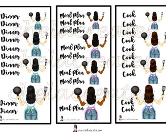 Meal Planning... Planner/ Hobonichi weeks Printable Stickers