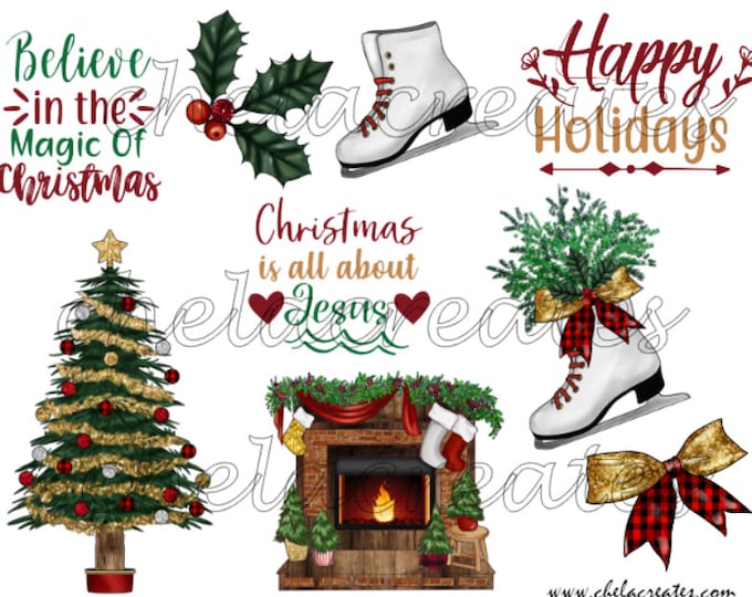 Happy Holidays Printable  Kit