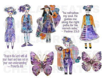 Wisdom and Guidance Paper Dolls Faith Kit