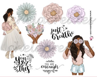 Just Breathe Spring Flowers Digital Download