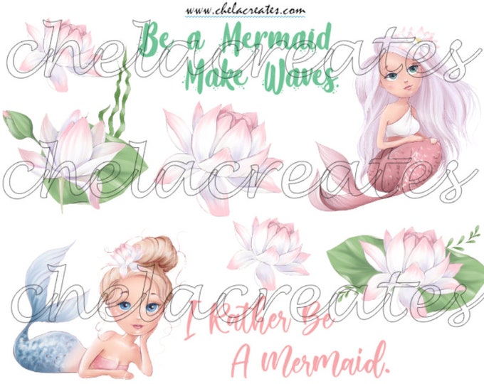Be a Mermaid Make Waves LS ......Printable