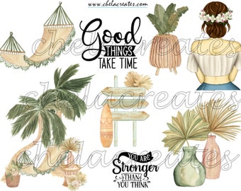 Boho Beach ls Journaling Kit PRINTABLE