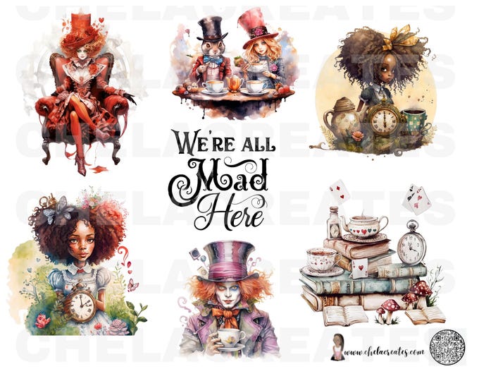 We’re All Made In Here Alice ….Planner Journal Con Kit