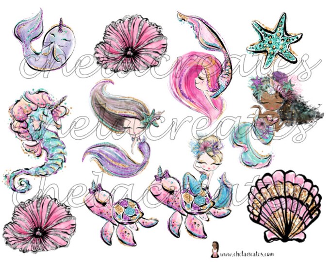 Majestic Mermaids Printable